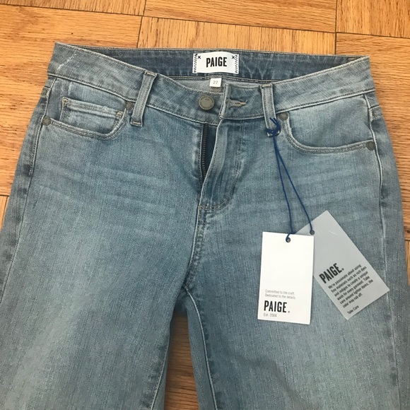 NWT PAIGE Verdugo Ankle Destructed Skinny Jeans 27 - Picture 6 of 8